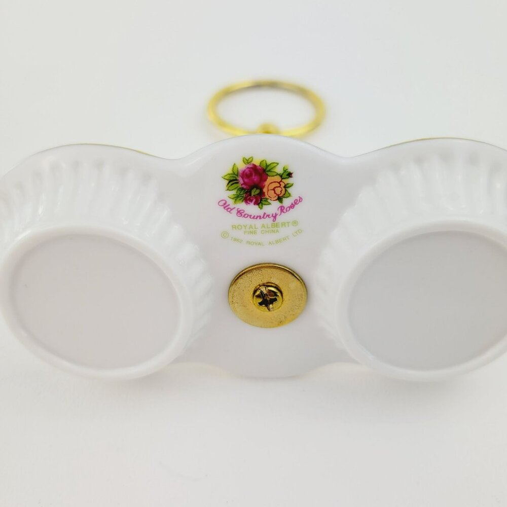 Royal Albert 3 Piece Salt, Pepper & Tray Set, Old County Roses, Hard to Find - Picture 8 of 12